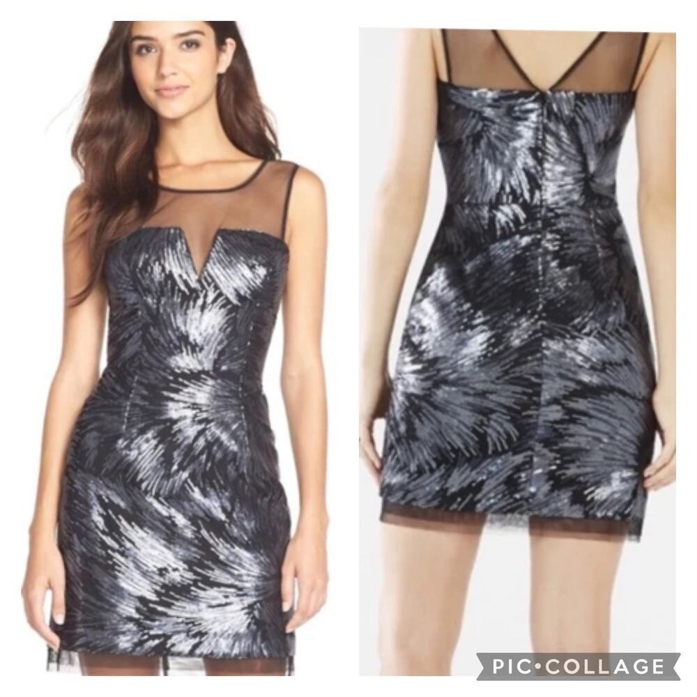BCBG Maxazria Abigail Sequin Dress